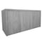 We'Re It Ultra Premium Series 35.5" Laminate Wall-Mount Storage Hutch, Flip Up Door, Grey Oak UPHW36LD - alternate 1